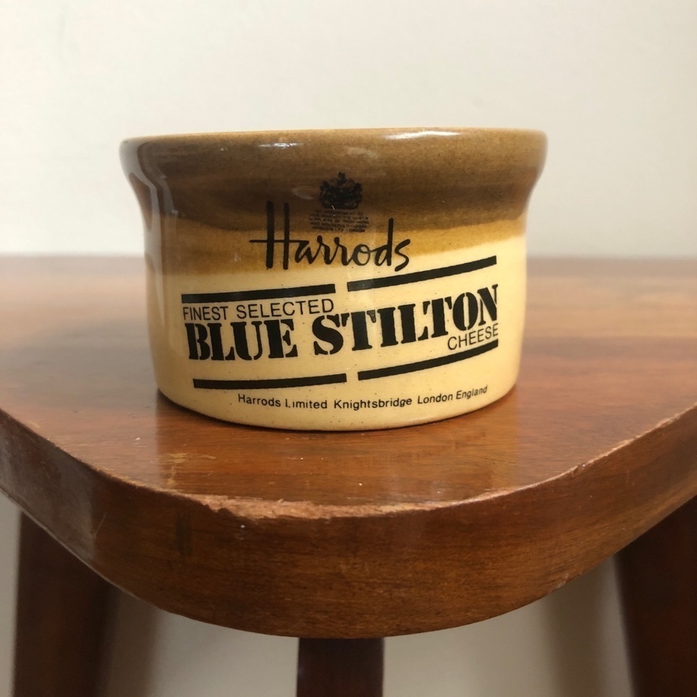 Harrods Blue Stilton cheese crock